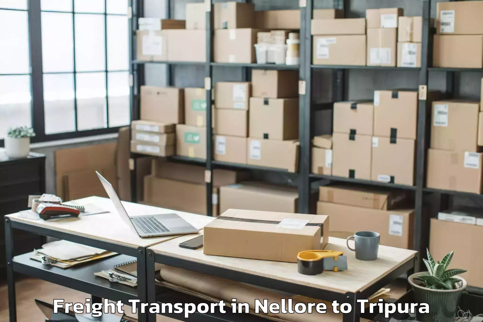 Easy Nellore to Maharaja Bir Bikram University Freight Transport Booking